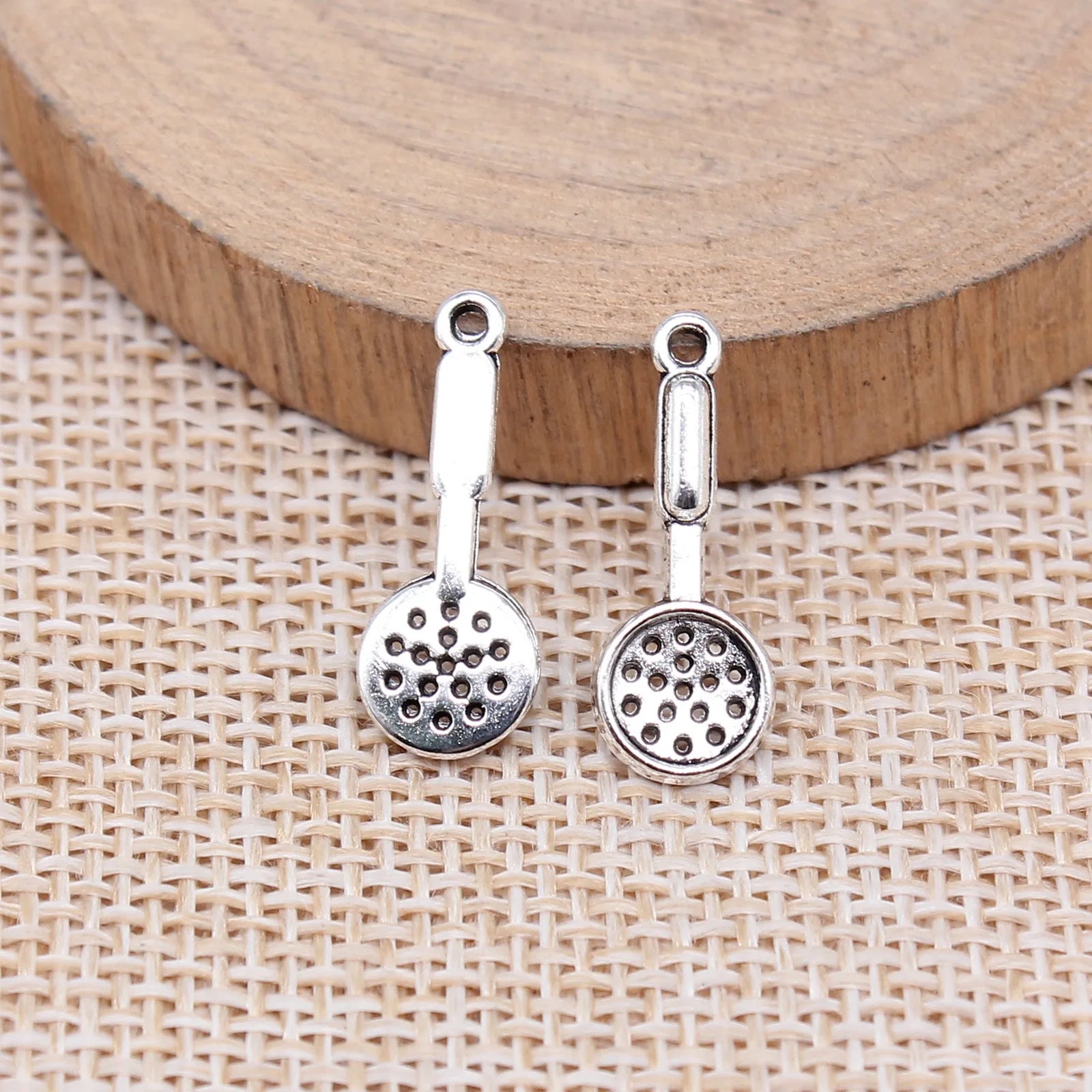20x8mm 0.5g Antique Silver Zinc Alloy Skimmer Spoon Charm Pendant for DIY Necklace Bracelet Making