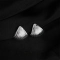 Real Gold Plated Copper Spiral Micro Pave Zircon Clip On Drop Earrings For Painless Commuter Style