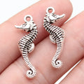 26x9mm 1.9g Antique Silver Finish Zinc Alloy Seahorse Charm Pendant for Bracelet Necklace DIY