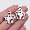 27x27mm 2.7g Multicolor Zinc Alloy Heart Angel Charm Pendant for DIY Necklace Bracelet Making