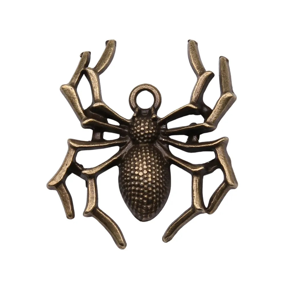 35x32mm 5.1g Multicolor Zinc Alloy Spider charm pendant for necklace bracelet DIY jewelry making