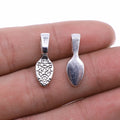 7x21mm 1.1g Antique Silver Zinc Alloy Pendant Bail Jewelry Findings for DIY Charm Necklace Making