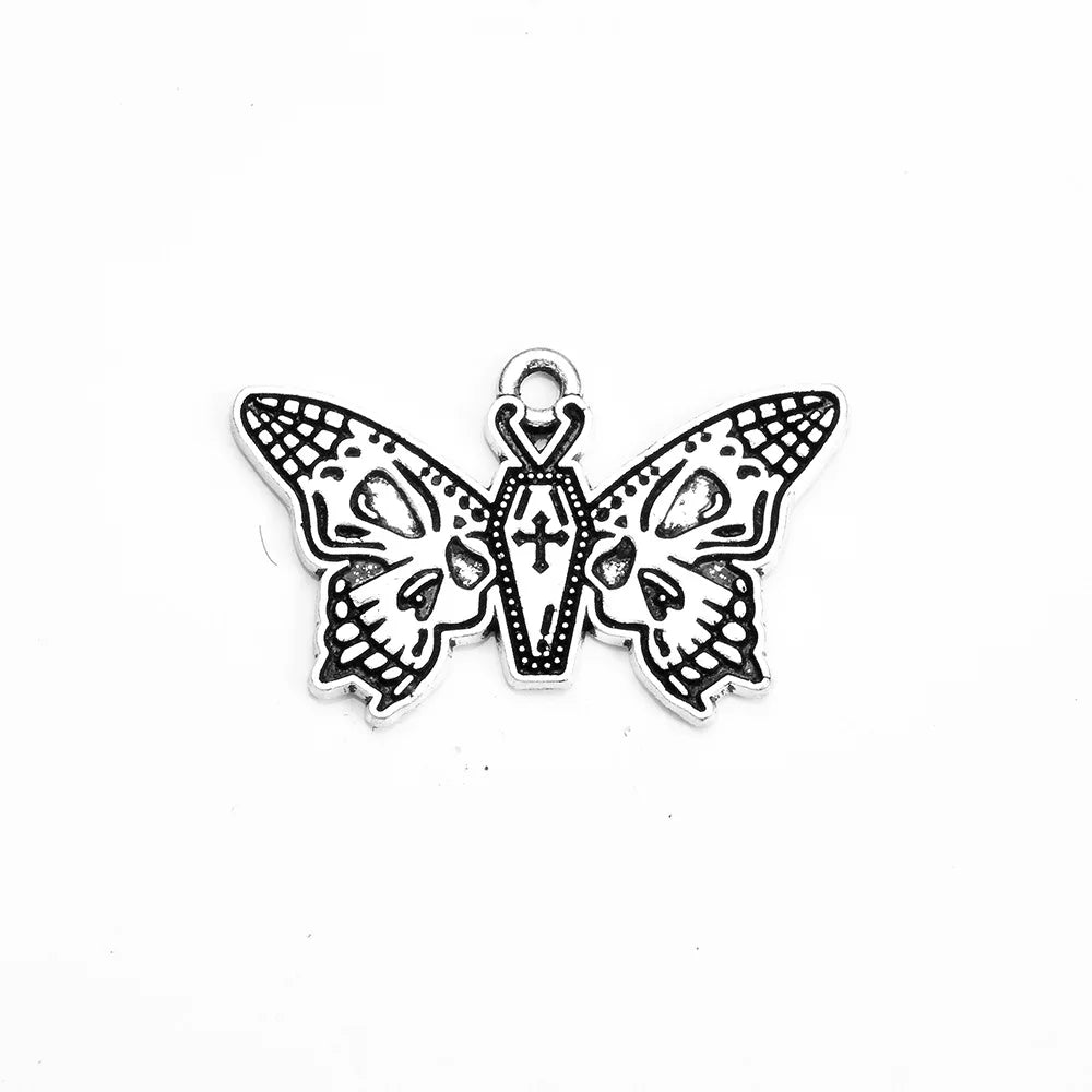 30x19MM Zinc Alloy Butterfly Charm Pendant for DIY Necklace Bracelet Jewelry Making