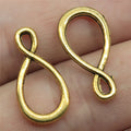 22x11mm 0.8g Antique Gold Zinc Alloy Asymmetric Figure Eight Connector Charm for Bracelet Necklace