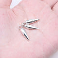 21x5mm 1.3g Antique Silver Zinc Alloy Chili Pepper Cone Charm Pendant for DIY Jewelry Making