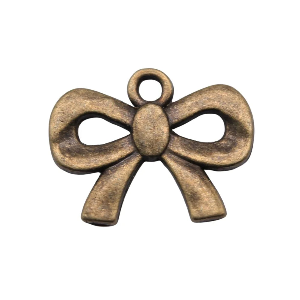 19x15mm 1.5g Multicolor Zinc Alloy Bow Tie Butterfly Charm Pendant for DIY Necklace Bracelet Jewelry Making