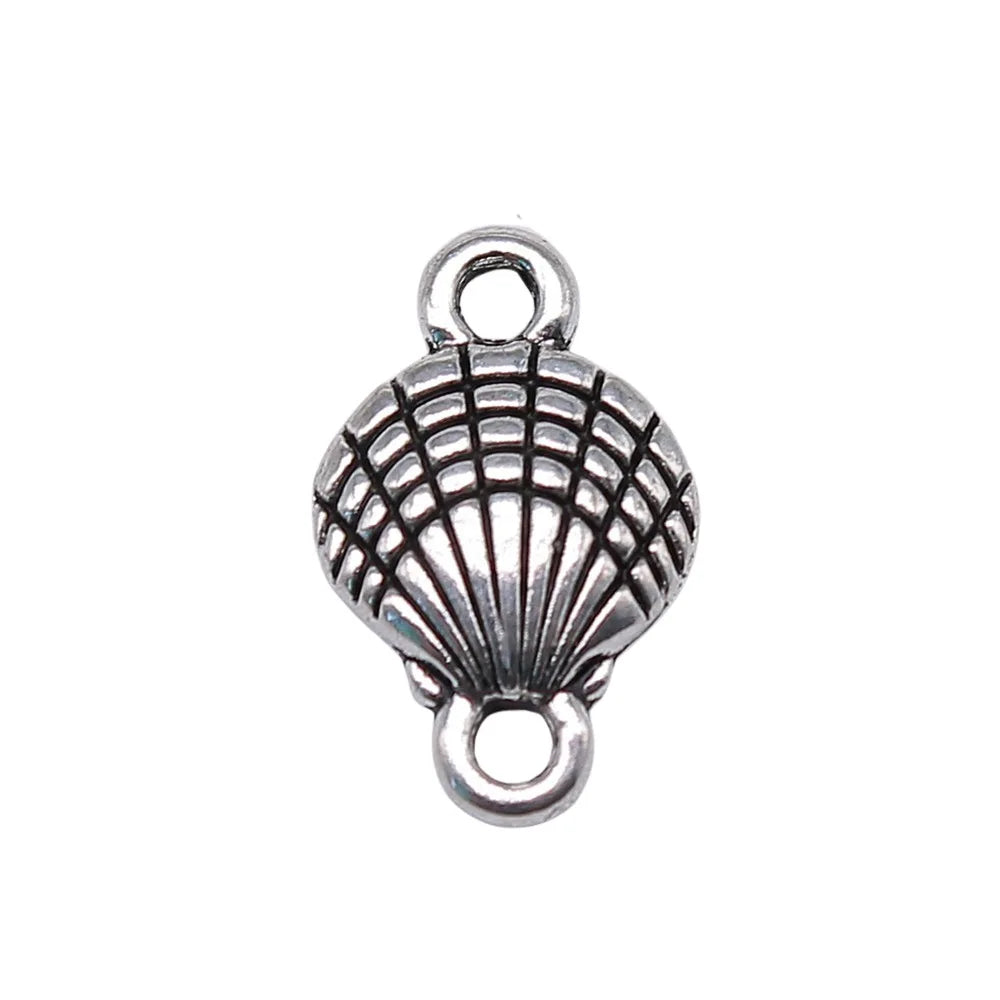 10x16mm 0.7g Multicolor Zinc Alloy Shell Connector Charm for DIY Bracelet Necklace Jewelry Making