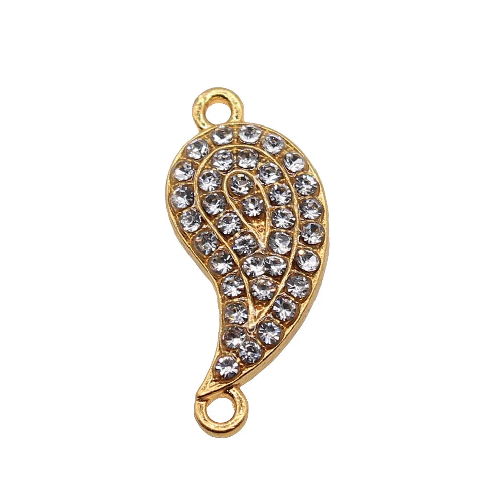 27x12mm 1.5g Gold Zinc Alloy Connector Charm Findings for DIY Bracelet Necklace Jewelry Making