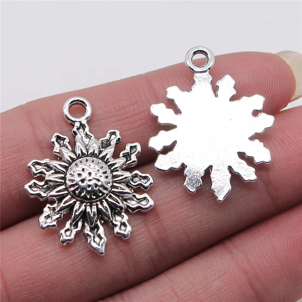 22x29mm 3.7g Antique Silver Zinc Alloy Sun Charm Pendant for DIY Necklace Bracelet Jewelry Making