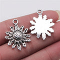 22x29mm 3.7g Antique Silver Zinc Alloy Sun Charm Pendant for DIY Necklace Bracelet Jewelry Making
