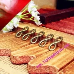 24x9MM Zinc Alloy Number Charm Pendant for DIY Necklace Bracelet Jewelry Making