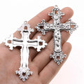 53x74mm 11.4g Multicolor Zinc Alloy Large Cross Charm Pendant for DIY Necklace Bracelet Jewelry Making