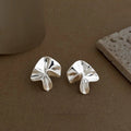 Irregular Geometric Eco Copper Stud Earrings For Women Minimalist Sweet Cool Art Style
