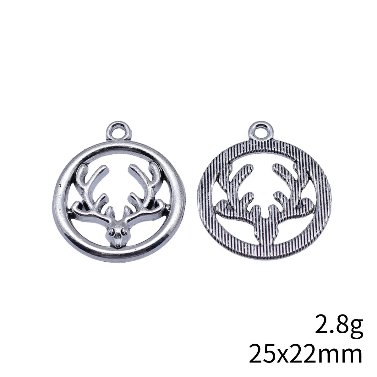 25x22mm 2.8g Antique Silver Zinc Alloy Elk Charm Pendant for DIY Necklace Bracelet Jewelry