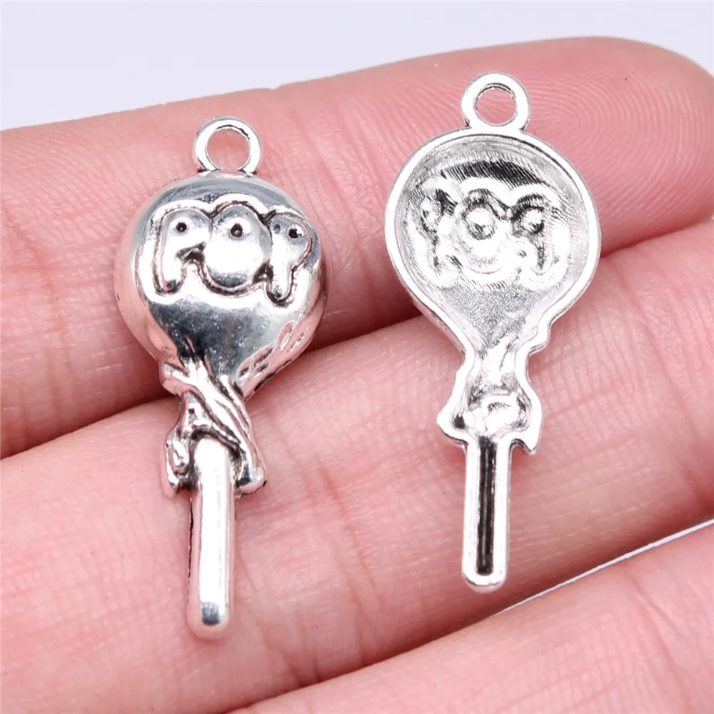 31x13mm 1.65g Multicolor Zinc Alloy Lollipop Charm Pendant for DIY Necklace Bracelet Jewelry Making