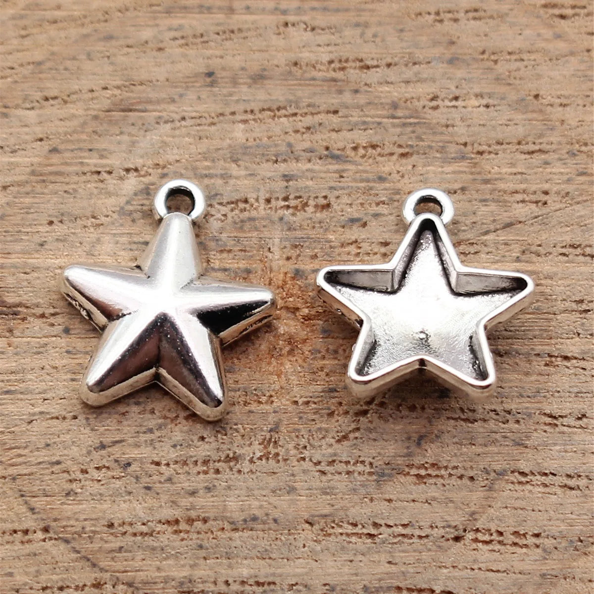 13x11mm 0.57g Antique Silver Zinc Alloy Star Charm Pendant for DIY Bracelet Necklace Jewelry Making
