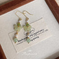 New Chinese Style Butterfly Drop Earrings Glass Crystal Pearl Jade Long Handmade Designer Jewelry