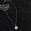 18K Gold Plated Shell Butterfly Zircon Pendant Necklace Light Luxury Collarbone Chain
