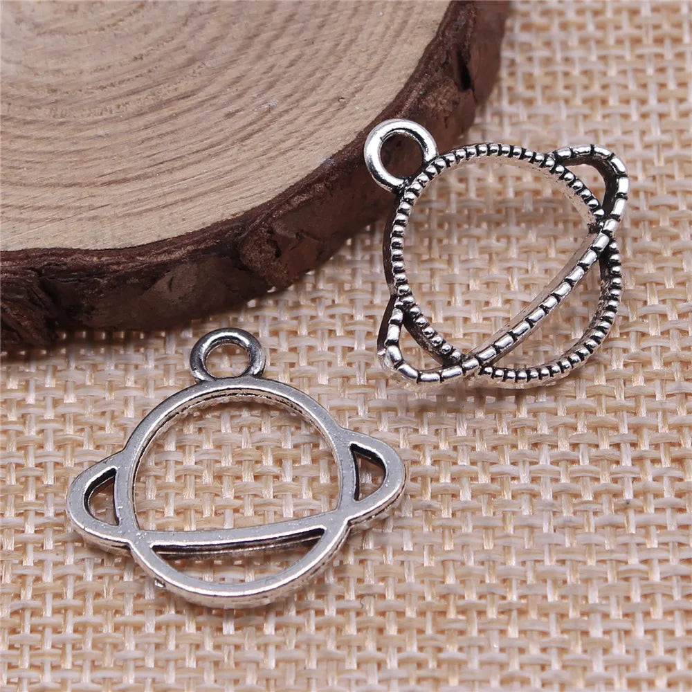 24x21mm 1.45g Multicolor Zinc Alloy Universe Charm Pendant for DIY Necklace Bracelet Jewelry Making