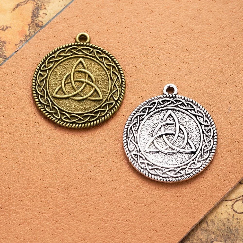 28MM Zinc Alloy Double Sided Charm Pendant for DIY Necklace Bracelet Jewelry Making