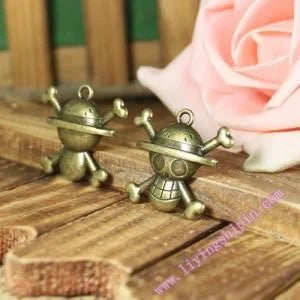 30x28MM Antique Silver Zinc Alloy Skull Robot Charm Pendant for DIY Necklace Bracelet Jewelry Making