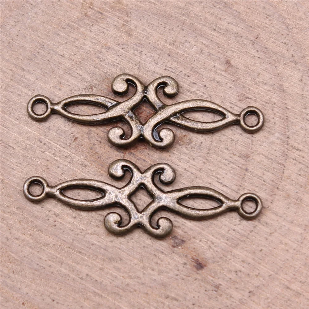 29x9mm 0.7g Multicolor Zinc Alloy Link Connector Charm for DIY Bracelet Necklace Jewelry Making