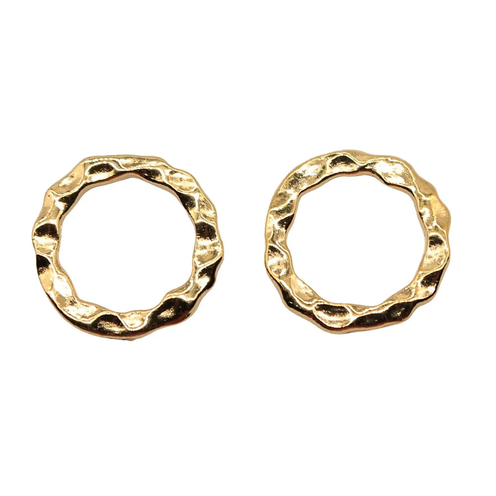 17x17mm 0.9g Multicolor zinc alloy Water Ripple Circle connector charm for DIY bracelet necklace making