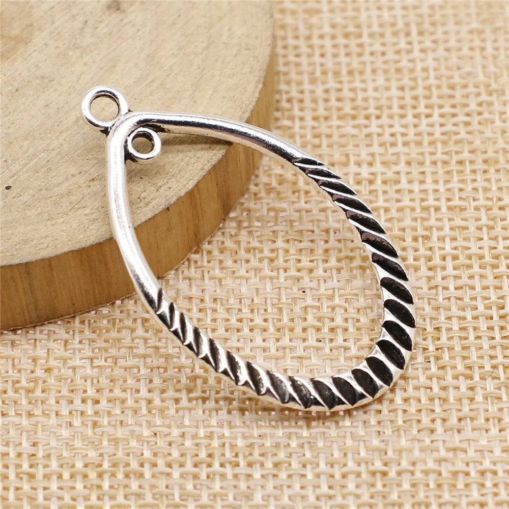 26x43mm 2.8g Multicolor Zinc Alloy Geometric Earring Connector Charm for DIY Dangle Earrings Making