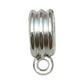 Zinc Alloy Three Way Bail Curved Tube Connector Clasp for DIY Beaded Necklace