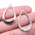 35x21mm 2.1g Multicolor Zinc Alloy Waterdrop Teardrop Earring Connector Charms for DIY Earrings Jewelry Making