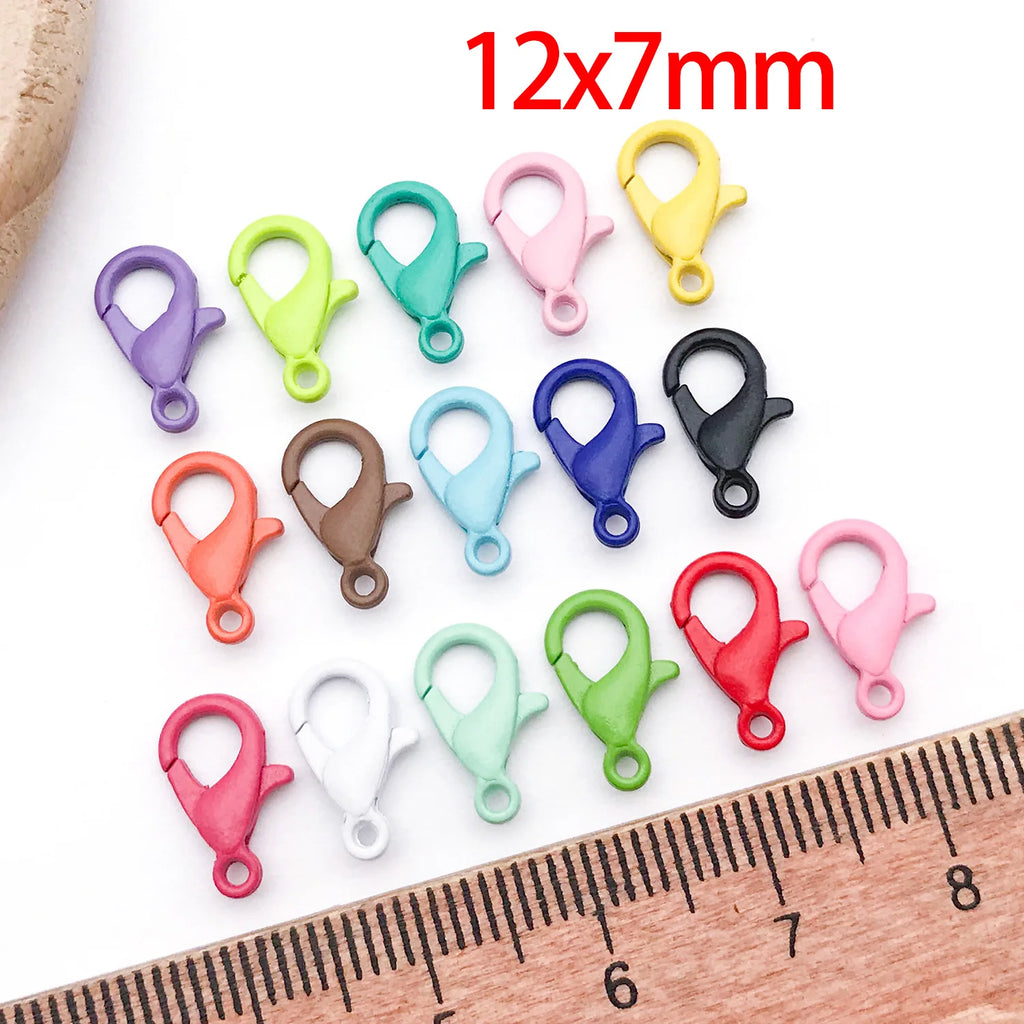 Enamel Zinc Alloy Dog Lobster Clasps