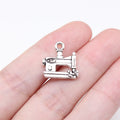 16x15mm 1.3g Antique Silver Zinc Alloy Sewing Machine Charm Pendant for Sewing Theme DIY Jewelry
