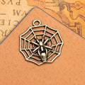 30x27MM Zinc Alloy Spider Web Charm Pendant for DIY Necklace Bracelet Jewelry Making