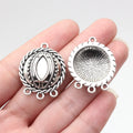 31x25mm 4g Multicolor Zinc Alloy Earring Connector Charm for DIY Handmade Dangle Earring Making