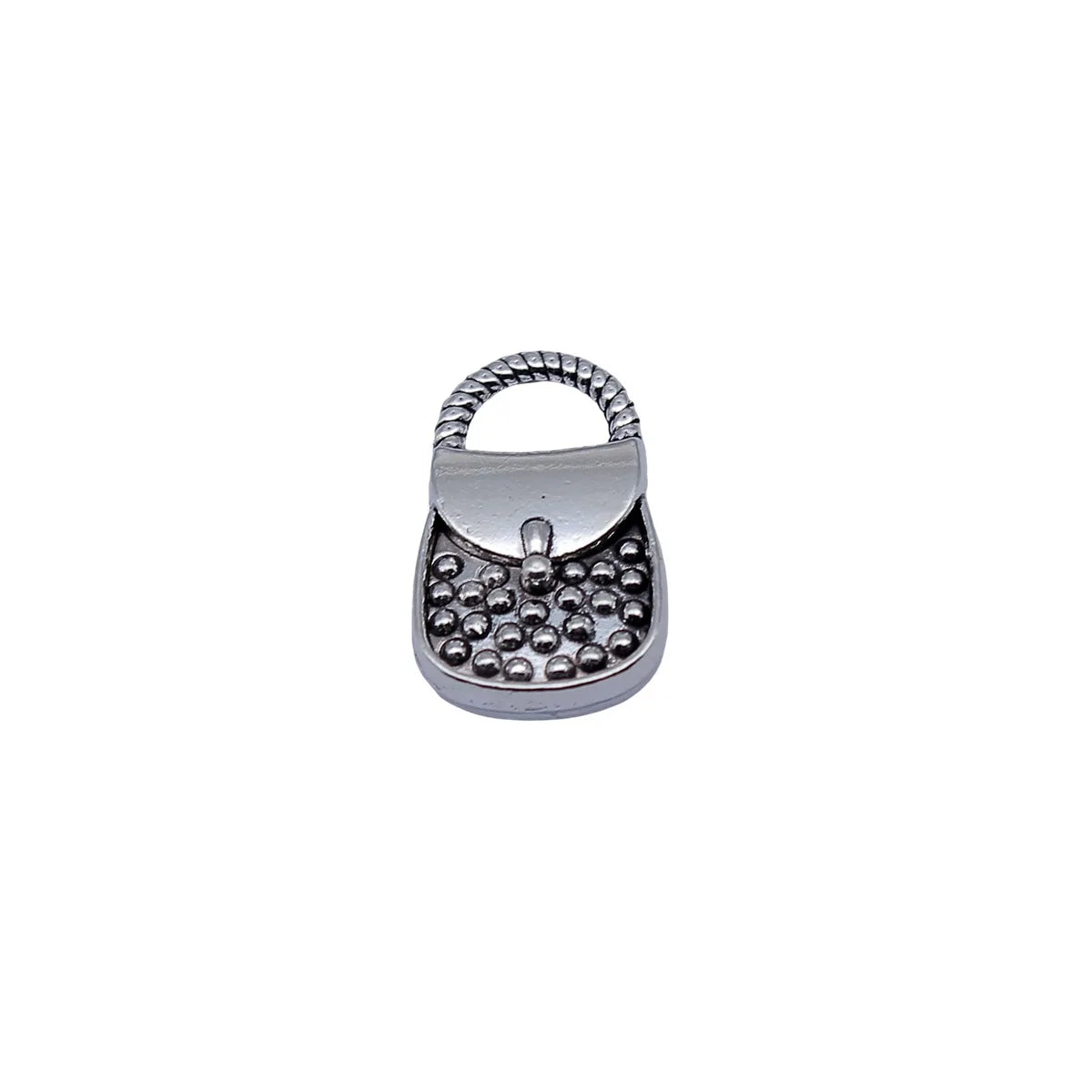 18x11mm 2.2g Antique Silver Zinc Alloy Double Sided Handbag Charm Pendant for DIY Jewelry Making