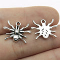 14x19mm 1.4g Antique Silver Zinc Alloy Spider Charm Pendant for DIY Necklace Bracelet Jewelry Making