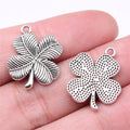 20x18mm 2.59g Multicolor Zinc Alloy Four Leaf Clover Charm Pendant for Necklace Bracelet Making