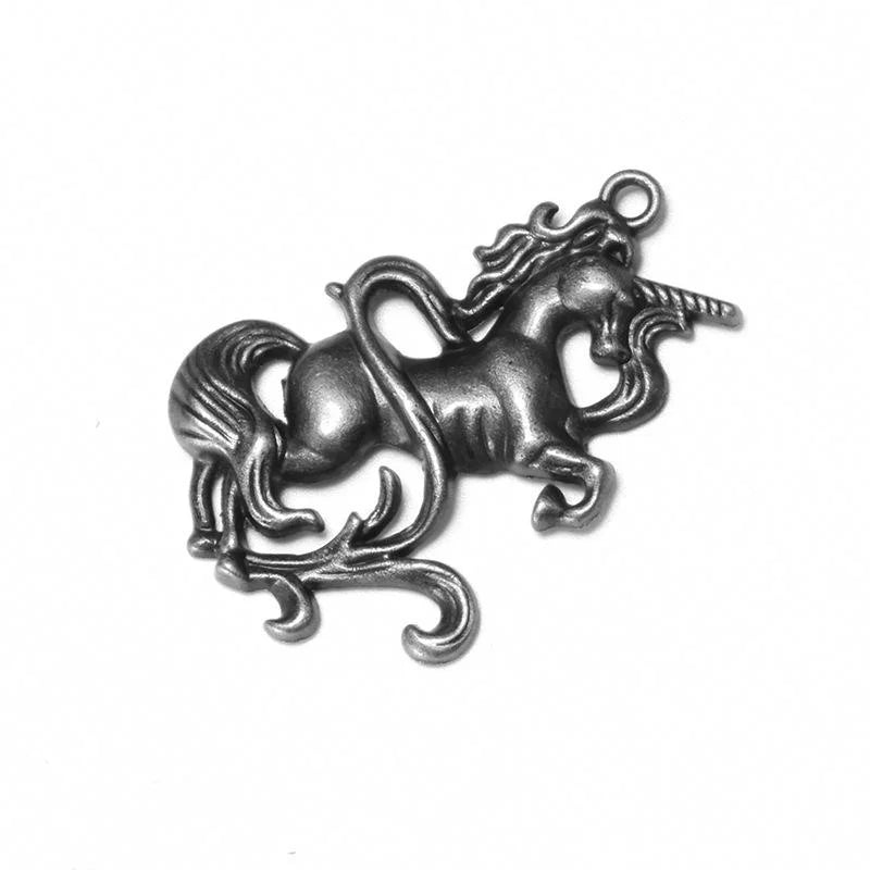 48x35MM Zinc Alloy Horse Unicorn Charm Pendant for DIY Necklace Bracelet Jewelry Making