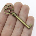 60mm 4.7g Multicolor Zinc Alloy Key Charm Pendant for DIY Necklace Bracelet Jewelry Making