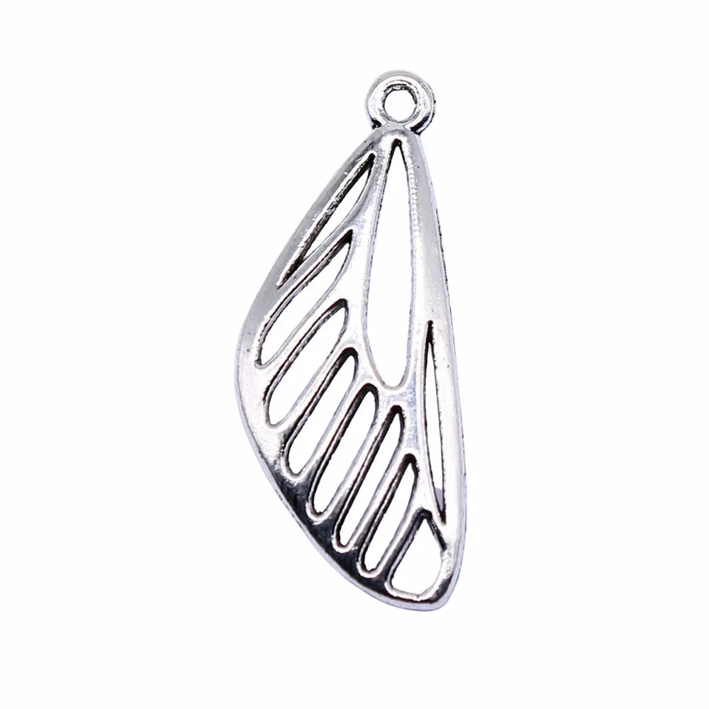 29x12mm 0.9g Multicolor Zinc Alloy Hollow Butterfly Wing Charm Pendant for DIY Jewelry Making