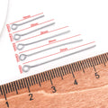 18K Gold Plated Copper Eye Pins and Head Pins for DIY Beaded Bracelets Necklaces