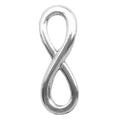 Antique Silver Zinc Alloy Hollow Infinity Symbol Connector Charm for DIY Jewelry Making