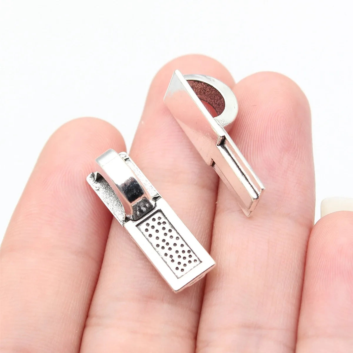 25x7.7x8.5mm 2.2g Multicolor Zinc Alloy Shovel Pendant Bail Clasp for DIY Charm Jewelry Making