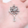 42x27mm 3.6g Antique Silver Zinc Alloy Star Moon Amulet Charm Pendant for Necklace Bracelet Making
