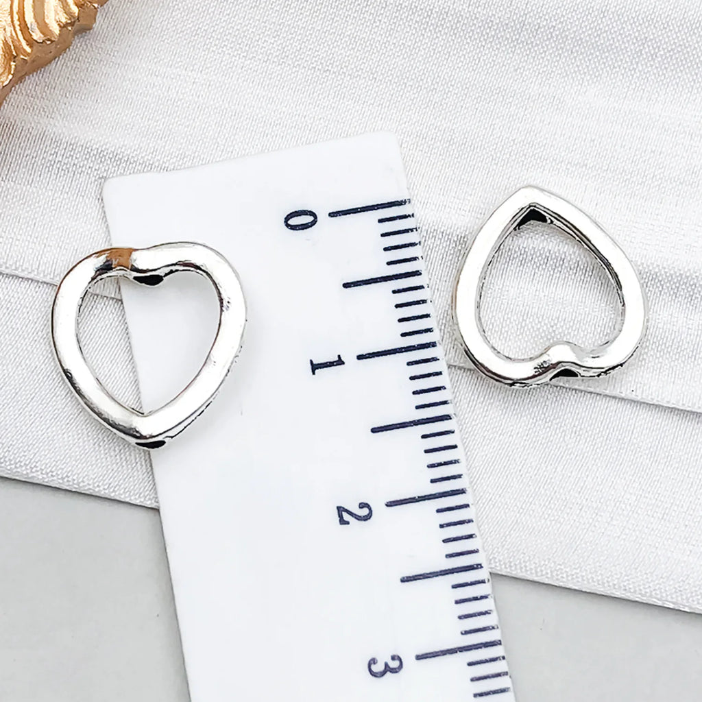 Zinc Alloy Hollow Heart Star Hexagon Connector Beads for DIY Bracelet Necklace Making