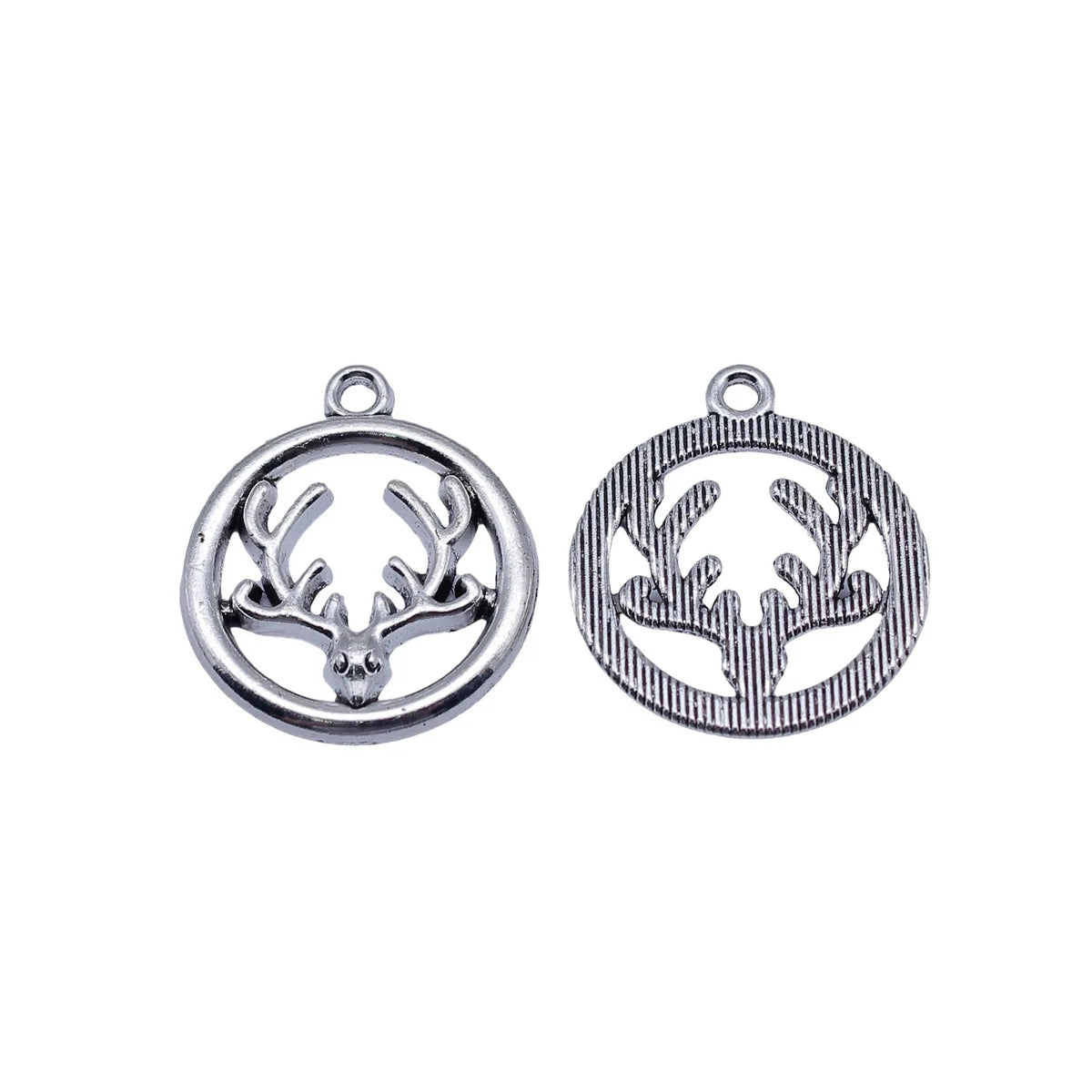 25x22mm 2.8g Antique Silver Zinc Alloy Elk Charm Pendant for DIY Necklace Bracelet Jewelry