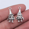 23x10mm 2.5g Antique Silver Zinc Alloy Santa Claus Charm Pendant for DIY Christmas Jewelry Making