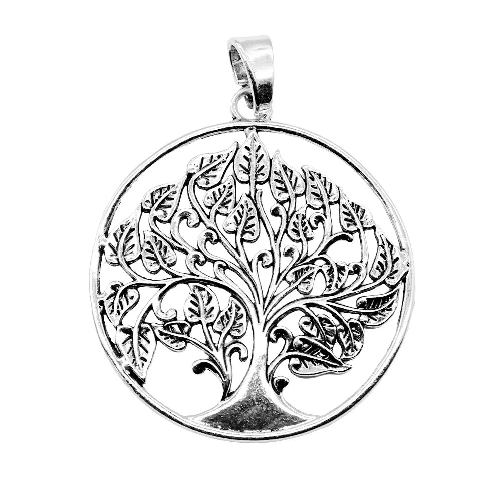 62x81mm 21.7g Multicolor Zinc Alloy Tree of Life Charm Pendant for Necklace Wall Jewelry Making