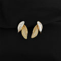 18K Gold Plated Copper Clip On Drop Earrings Painless Non Pierced Geometric Luxury Jewelry