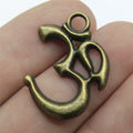 28x22mm 2.1g Multicolor Zinc Alloy OM Charm Pendant for DIY Necklace Bracelet Making